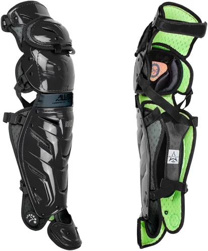 Miniatura 18 de All-Star Adult System 7 - Protector de piernas, recortado gris, corto de 15.5 pulgadas de longitud