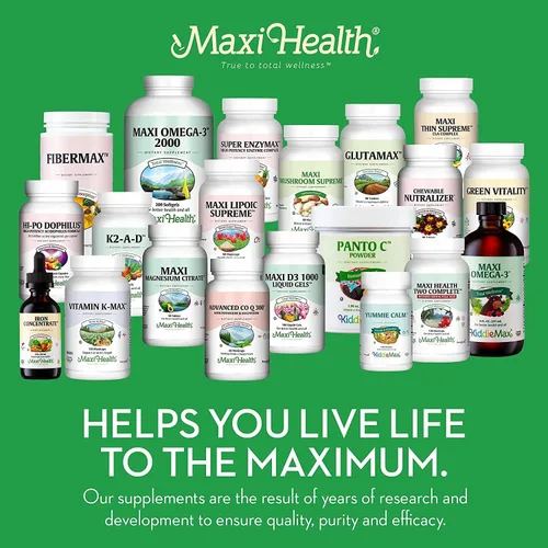 Miniatura 8 de Maxi Health Complejo de calcio masticable, sabor a vainilla, vitamina D3 y magnesio masticables para ayudar a apoyar los huesos, suplemento Kosher
