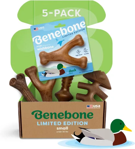 Miniatura 14 de Benebone - Paquete de 4 juguetes para masticar pequeños para perros agresivos, fabricados en Estados Unidos, para perros de 13.6 kg y menos