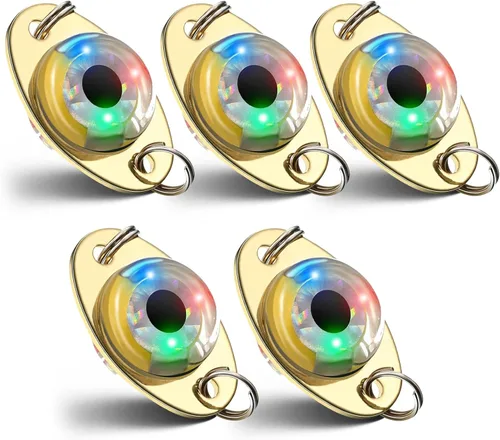 Skylety Señuelos de Pesca LED Señuelos de Pesca Iluminados Cucharas de Pesca Flasher Subacuático Lubina Halibut Agua Salada Curricán Caída Profunda