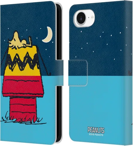 Miniatura 236 de Head Case Designs Funda de piel con licencia oficial de Peanuts Snoopy & Woodstock Balloon Halfs and Laughs para Apple iPhone 7/8/SE 2020 y 2022