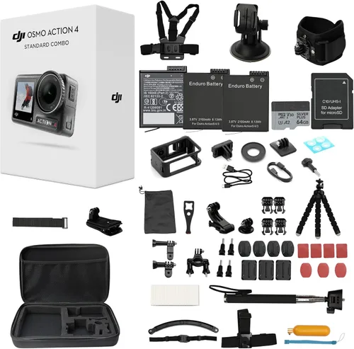 Miniatura 8 de DJI Osmo Action 3 Combo de aventura, cámara de acción impermeable con 4K HDR, profundidad de color de 10 bits, HorizonSteady, resistente al frío
