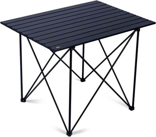 Miniatura 27 de iClimb Mesa plegable de camping compacta ultraligera con bolsa de transporte (plata - L)