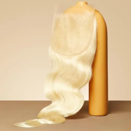 Miniatura 38 de Triippy Raw Hair 13x4 HD Lace Closure Body Wave #613 Blonde Color More Less Shedding than Regular Virgin Hair,0.10mm Ultra-Thin 13x4 Swiss Real HD