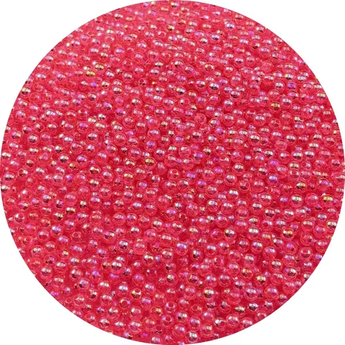 Miniatura 67 de 2000 cuentas redondas acrílicas de 0.157 pulgadas (0.157 in), cuentas espaciadoras de colores AB con agujero para bricolaje, pulseras, collares