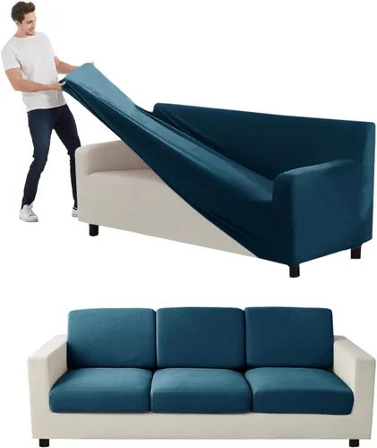 Miniatura 305 de Funda para Sofá de Terciopelo, Fundas Elásticas para Sofá para Funda Principal Separada/Respaldos y Cojines de Asiento, Funda para Sofá, para Fundas