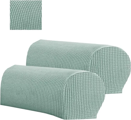 Miniatura 16 de 2 fundas de poliéster para reposabrazos de sofá, funda para sillón, fundas antipolvo, protector de muebles suave y cómodo para sofá, silla reclinable