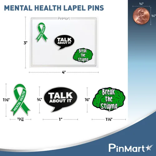 Miniatura 4 de PinMart's Suicide Prevention And Mental Health Awareness Enamel Lapel Pin - Enamel Pin Set and Lapel Pins Bulk for Backpacks, Bags, Hats, or