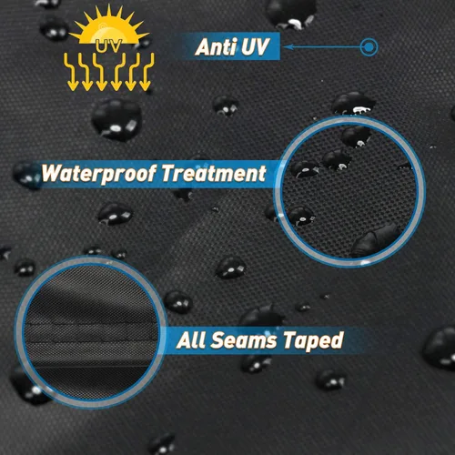 Miniatura 3 de JESTOP Fundas para Muebles de Patio, 600D Cubierta Rectangular para Mesa de Exterior Impermeable Resistente al Viento Tela Oxford Resistente Anti-UV