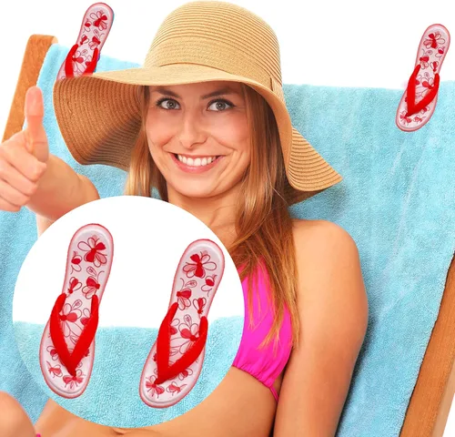 Miniatura 7 de PERFORMORE Clips para toallas de playa, paquete de 2, clips portátiles para toallas, clips de seguridad para sillas de playa, terraza, patio, Correa