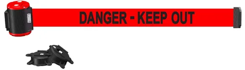Miniatura 18 de Banner Stakes Soporte magnético de pared de 7 pies – Bandera roja "Danger- Entrée Interdite", se asegura fácilmente a múltiples superficies, cierre