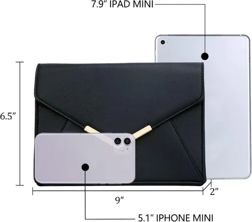 Miniatura 6 de KKXIU Elegante bolso de mano de cuero sintético para mujer bolso de mano para fiesta boda baile de graduación