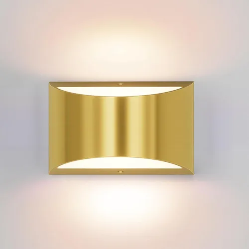 Miniatura 23 de Aipsun Aplique de pared de aluminio moderno LED para interiores, luces de pared interiores, 1 paquete, lámpara de montaje en pared con cable, luz