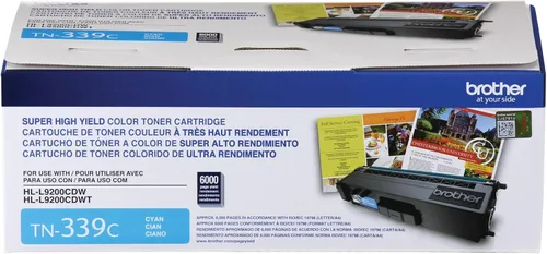 Brother TN339C - Tóner de súper alto rendimiento, cian