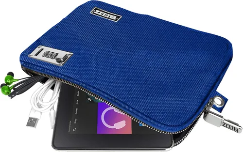 Miniatura 3 de Vaultz Bolsa de Piscina con Cierre - Bolsa con Cierre de Combinación Resistente al Agua con Correa para Efectivo, Piscina, Playa, Banco o Viajes