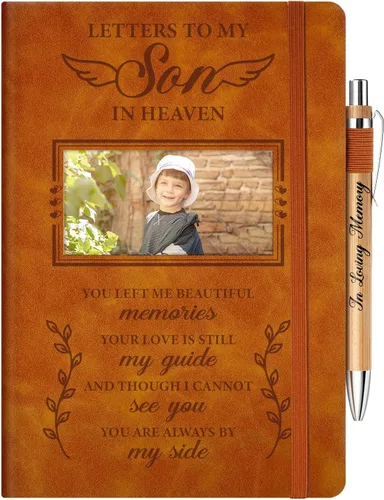 Miniatura 9 de Regalos conmemorativos para la pérdida de papá, diario de duelo con inserto de fotos, cartas a mi padre en el cielo, regalo de condolencia