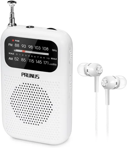 PRUNUS J-777 Radios de Bolsillo Portátiles AM FM Radio Personal Pequeña con la Mejor Recepción, Radio Transmisora AAA Operada con Pilas con