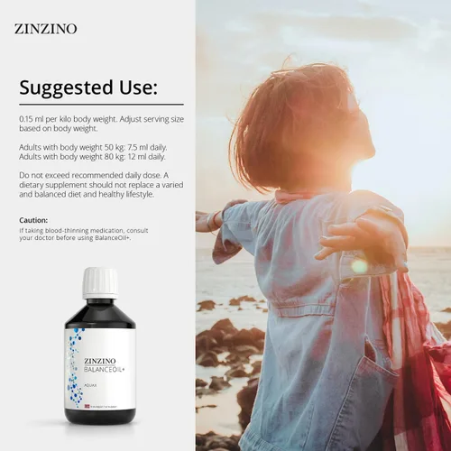 Miniatura 6 de Zinzino BalanceOil+ AquaX - Omega-6:3 óptimo, contribuye a la función normal del cerebro y al sistema inmunológico, mantiene EPA y DHA - 10.1 fl oz