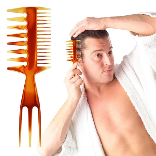 Miniatura 6 de Tbestmax 2 unids Peine de pelo Peines Cola Peines Afro Pick Pik Cepillos Afro Americano Cepillo de Pelo Peluquero