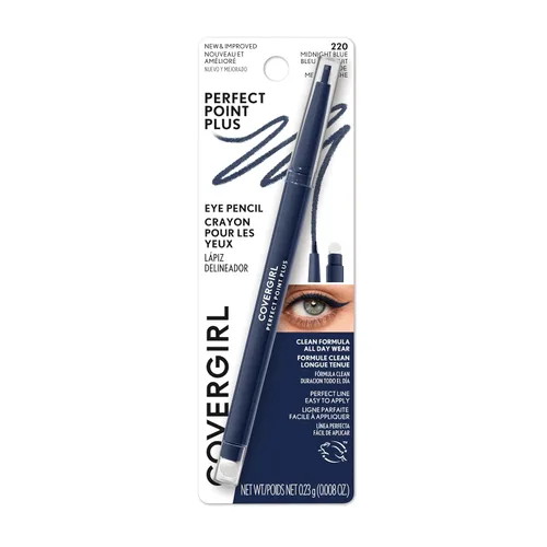 Miniatura 9 de COVERGIRL Perfect Point Plus Lápiz Delineador de Ojos, Ónix Negro Paquete de 1, Duradero, Delineador de Ojos Negro Versátil, Punta Suave