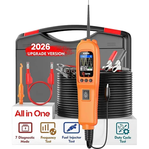 Miniatura 10 de KZYEE KM10 Kit de Sonda de Circuito de Potencia, Probador de Circuito Automotriz 12V 24V, Multímetro Digital, Buscador de Cortocircuitos, Probador