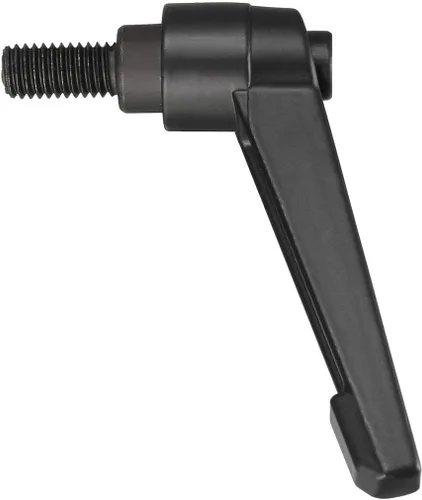 Miniatura 2 de uxcell M8 x 0.630 in Mango de palanca de sujeción ajustable Rosca Botón de trinquete macho roscado Perillas roscadas Manijas de tornillo giratorio