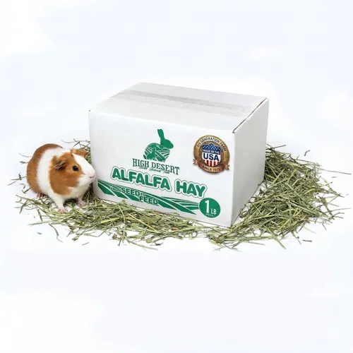 High Desert Heno de alfalfa, alimento de hojas blandas rico en proteínas para animales jóvenes en crecimiento, alimento natural para conejos y heno
