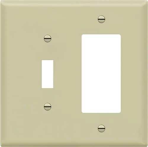 Miniatura 37 de ENERLITES - Placa de pared combinada de acero inoxidable para interruptor de palanca y decorativo, resistente a la corrosión, placa metálica de 2