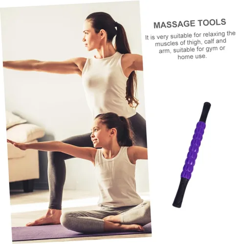 Miniatura 8 de TIDTALEO Práctico rodillo muscular para masaje de tejido profundo, rueda de relajación de plástico para hombres y mujeres, mango ergonómico