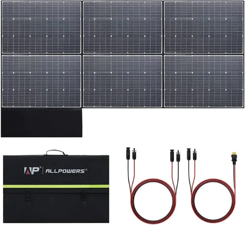 Miniatura 10 de ALLPOWERS Cargador de panel solar plegable de 21 W y 5 V, kit de carga solar SP002 con 3 salidas USB y 2 entradas USB, panel solar portátil