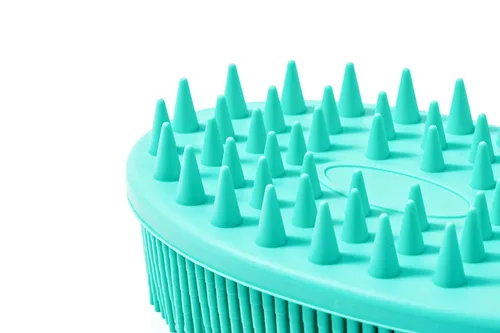 Miniatura 6 de Cepillo sensorial prémium para niños o autismo, limpiador corporal de silicona suave, cepillos de terapia ocupacional 2 en 1, esponja de silicona