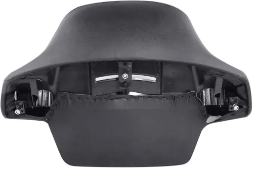 Miniatura 6 de TCMT Caja de maletero de motocicleta cortada de 10.7", respaldo envolvente, soporte de montaje para 2 personas, compatible con Harley 2014-2025 Con