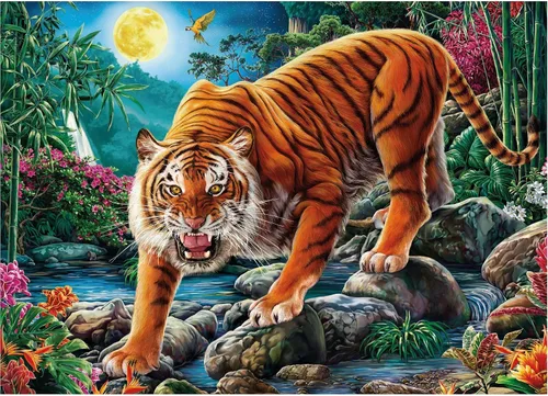 Miniatura 5 de Ceaco - Wild - Night Tigers - Rompecabezas de 1000 piezas