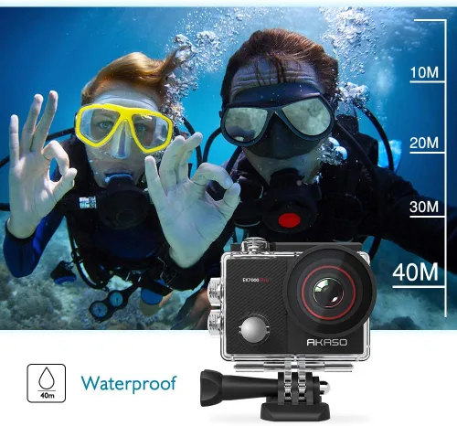 Miniatura 5 de AKASO EK7000 Pro 4K30FPS 20MP WiFi Cámara de acción y 7 en 1 Kit de accesorios para cámara de acción