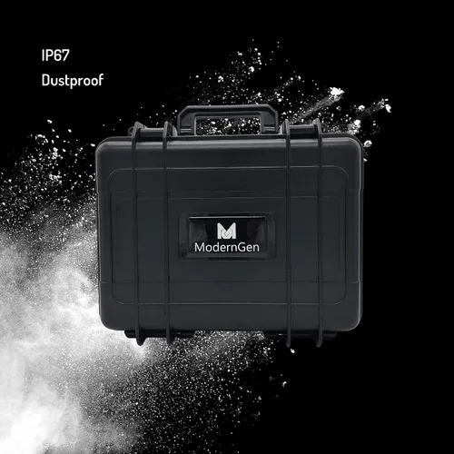 Miniatura 7 de ModernGen Caja de viaje precortada para reloj de 6 ranuras, resistente a los impactos, resistente al agua