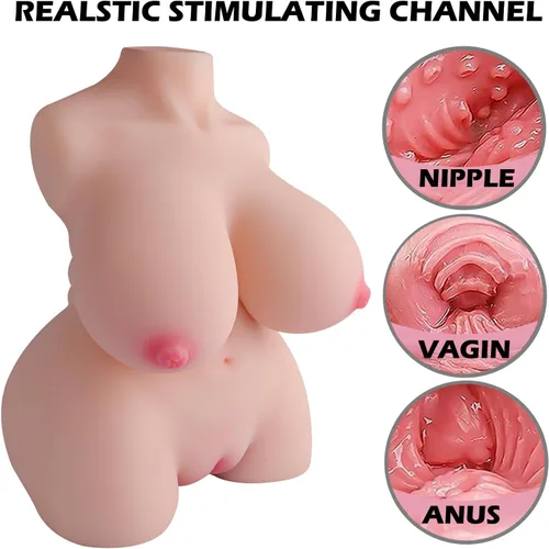 Miniatura 6 de Masturbador masculino de 8.8 libras, muñeca sexual para adultos con pechos grandes, muñeca de amor 3 en 1, muñecas sexuales realistas 3D