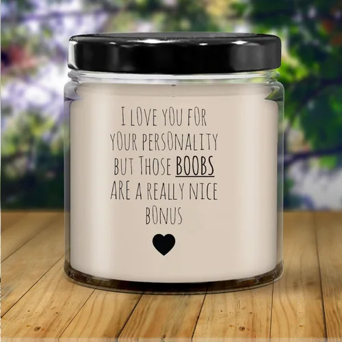 Miniatura 4 de Boobs are Nice - Velas de regalo para mujeres, regalos para ella, esposa, novia, regalos de cumpleaños para mujeres, mamá, mejor amiga, regalo
