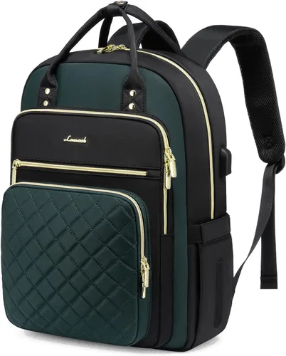 Miniatura 28 de LOVEVOOK Mochila para computadora portátil para mujer, mochila para trabajo de viaje, bolsa de computadora para enfermera, profesora, bolsa