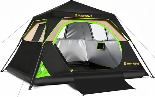 Miniatura 10 de Tienda de campaña instantánea para 4/6 personas, configuración de tienda de campaña en 60 segundos, tiendas de campaña impermeables para acampar