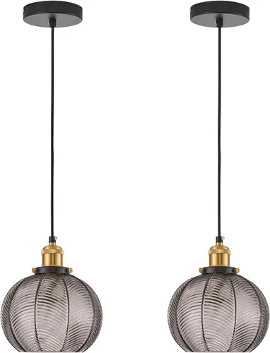 Miniatura 11 de Lámpara Colgante Vintage de 7.8 Pulgadas, Luces Colgantes de 1 Luz para Fregadero de Cocina con Vidrio Verde Soplado a Mano, Pequeña Lámpara