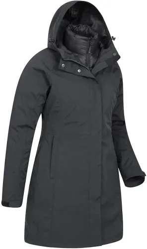 Miniatura 2 de Mountain Warehouse Chaqueta impermeable 3 en 1 de invierno para mujer de Alaskan