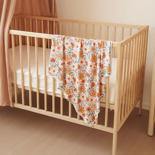 Miniatura 3 de Konssy Manta de Recién Nacida para Bebé Niña con juego de Banda para la Cabeza y Gorrito Set Manta Envolvente para Bebé para Guardería Crema
