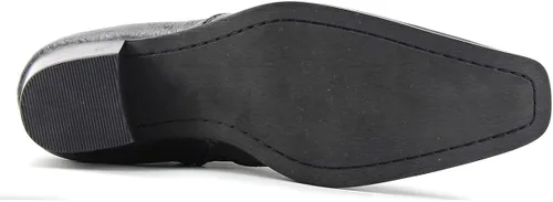 Miniatura 5 de Chelsea Botas de cuero para hombre, botas de tobillo para motocicleta, zapatos de tacón casual