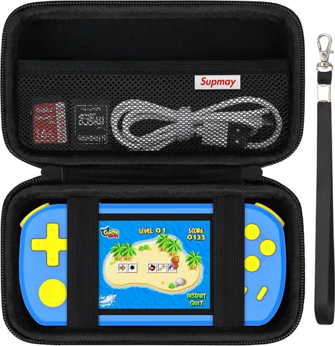 Miniatura 13 de Supmay Funda de transporte compatible con CCTU / TEBIYOU - Juegos de mano para niños, precargados 218 videojuegos retro, soporte portátil para Cubo