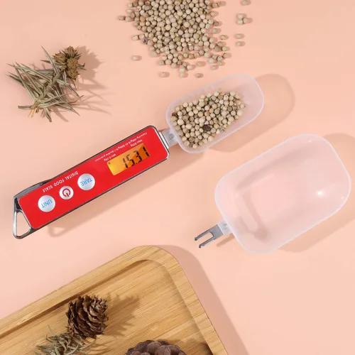 Miniatura 9 de Báscula de cuchara, escala digital de cuchara medidora electrónica, báscula de cuchara de cocina para el hogar, báscula de alimentos con función