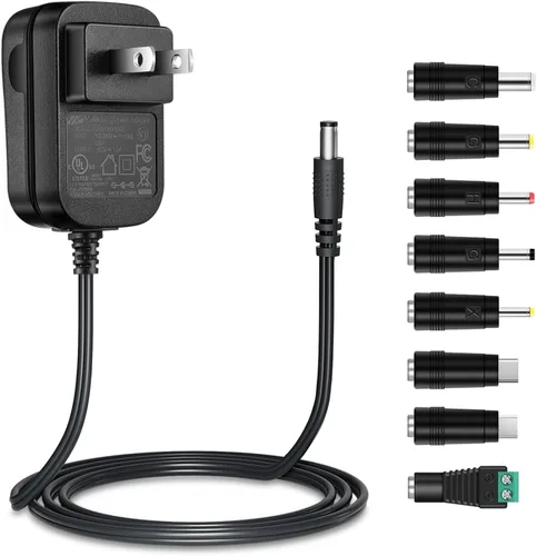 Miniatura 11 de Fuente de alimentación de 6 V CC 1A, adaptador de CA de 100-240 V a CC 6 V con enchufe de 0.217 in x 0.083 in, protección inteligente