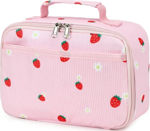 Miniatura 14 de LEDAOU Lonchera para Niños Bolsa de Almuerzo Aislada Niños Niñas Pequeños Lonchera Reutilizable para Escuela Picnic Senderismo Azul