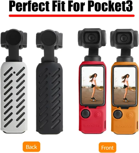 Miniatura 2 de Funda de silicona Pocket3 para DJI Osmo Pocket 3 accesorios de cámara, funda protectora suave antiarañazos y anticaídas