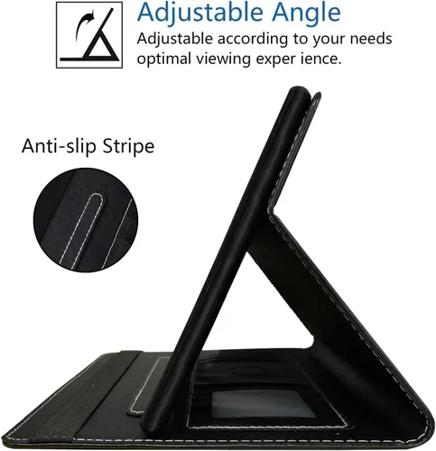 Miniatura 5 de Funda para tableta Amazon Fire Max 11 (13ª generación, versión 2023), funda delgada de piel sintética con ranura para tarjetas y encendido Ser un