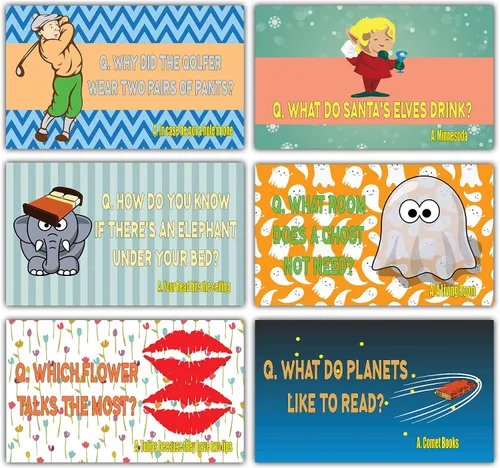 Miniatura 4 de Creanoso Divertidas y divertidas tarjetas de chistes (30 tarjetas x 4 juegos) – Fiambrera escolar Tarjetas de notas para niños – Gran regalo
